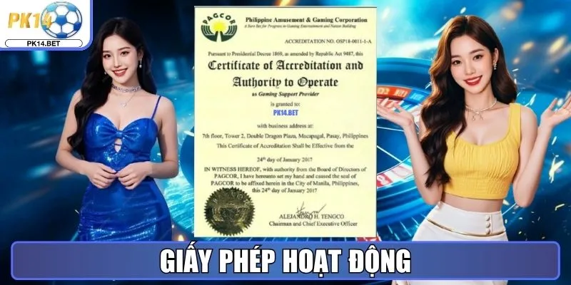 Giấy phép hoạt động